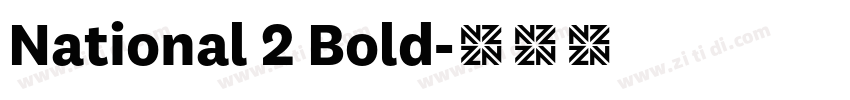 National 2 Bold字体转换